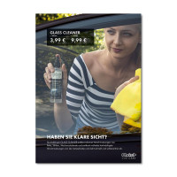 Film backlight « Quick&Bright » GLASS CLEANER DIN A1