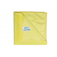 Quick&Bright chiffon microfibre jaune, avec étiquette Christ, 40 x 40 cm