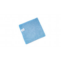 Chiffon microfibre Easy QUICK&BRIGHT, bleu, avec étiquette Christ, 38 x 38 cm