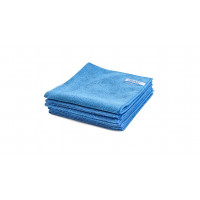 Quick&Bright chiffon microfibre bleu, avec étiquette Christ, 40 x 40 cm
