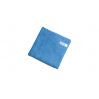Quick&Bright chiffon microfibre bleu, avec étiquette Christ, 40 x 40 cm