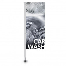 Bannière « CAR WASH » 120 x 300 cm - Similaire à l'illustration