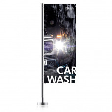 Bannière « CAR WASH » -02 120 x 300 cm - Similaire à l'illustration