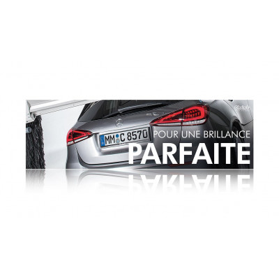 Banderole « POUR UNE BRILLANCE PARFAITE » 300 x 90 cm - français