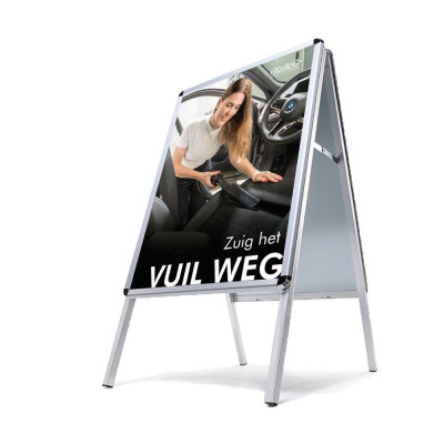 Affiche publicitaire DIN A4 aspirateur « Aspire la saleté » – néerlandais