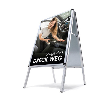 Affiche publicitaire DIN A3 aspirateur « Aspire la saleté » - allemand