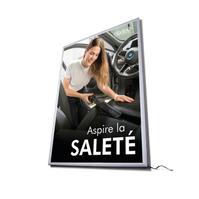 Film backlight « Aspire la saleté » DIN A1 – français