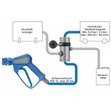 Injecteur de mousse à bypass pour compresseur d'air externe - Similaire à l'illustration