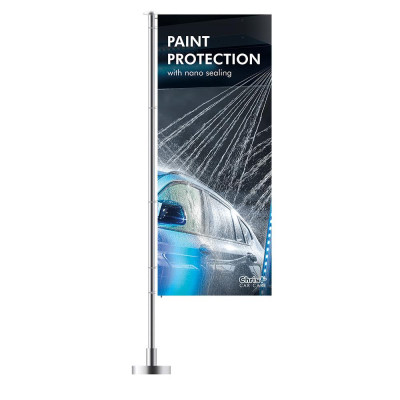 Bannière « PROTECTION DE PEINTURE » 120 x 300 cm –anglais