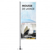 Bannière « LAVAGE MOUSSE » 120 x 300 cm – français - Similaire à l'illustration