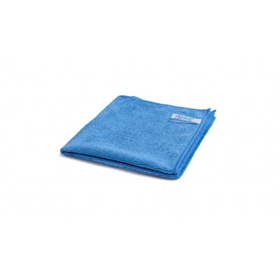 Quick&Bright chiffon microfibre bleu, avec étiquette Christ, 40 x 40 cm