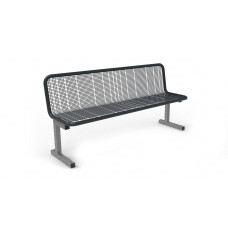 Banc Sevilla Spektrum, avec dossier, gris anthracite - Similaire à l'illustration