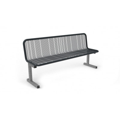 Banc Sevilla Spektrum, avec dossier, gris anthracite