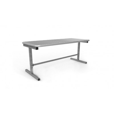 Table Sevilla Spektrum, blanc aluminium