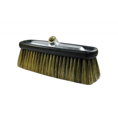 Brosse nettoyage surfaces, longueur des poils 60mm, soie naturelle avec filetage intérieur ¼