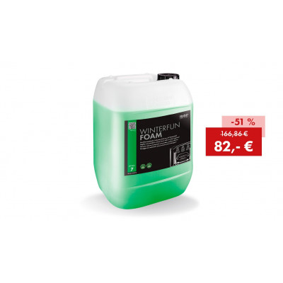 Promotion de vente : 25 kg Winterfun Foam vert, mousse volume hautement concentrée avec parfum d'hiver à un prix spécial