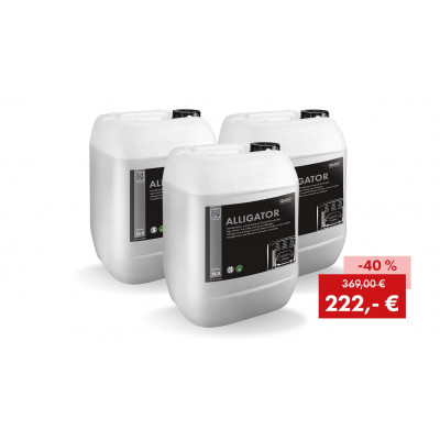 Lot promotionnel ALLIGATOR, pré-nettoyant universel hautement alcalin à action rapide : 3 bidons de 25 kg Lot promotionnel ALLIGATOR, pré-nettoyant universel hautement alcalin à action rapide : 3 bidons de 25 kg