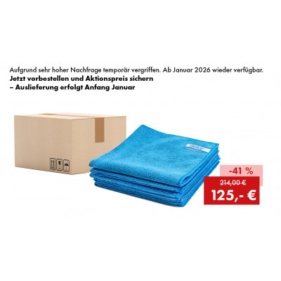 Offre : 200 x Quick&Bright chiffon microfibre bleu, avec étiquette Christ, 40 x 40 cm Offre : 200 x Quick&Bright chiffon microfibre bleu, avec étiquette Christ, 40 x 40 cm