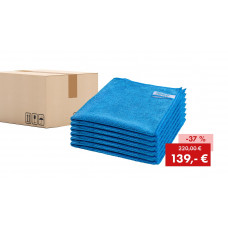 Offre : 200 x Quick&Bright chiffon microfibre bleu, avec étiquette Christ, 40 x 40 cm - Similaire à l'illustration Offre : 200 x Quick&Bright chiffon microfibre bleu, avec étiquette Christ, 40 x 40 cm - Similaire à l'illustration