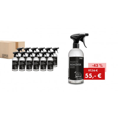 Pack promotionnel QUICK&BRIGHT INSECT REMOVER, produit anti-insectes : 12 flacons de 500 ml