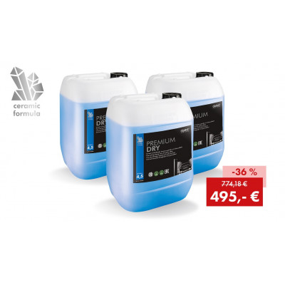 Pack promotionnel PREMIUM DRY, CERAMIC FORMULA : 3 bidons de 25 kg