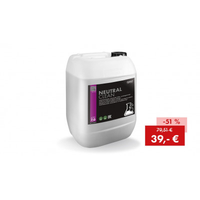Offre promotionnelle NEUTRAL CLEAN, nettoyant neutre : bidon de 10 kg à un prix spécial