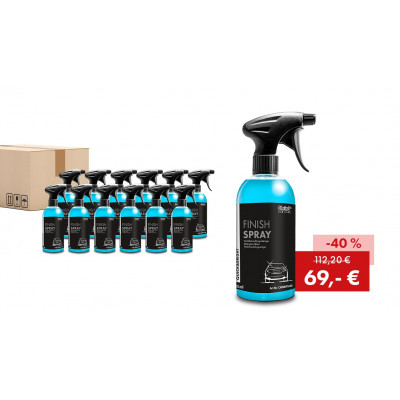 Pack promotionnel Quick&Bright FINISH SPRAY, détergent de traitement ultérieur : 12 flacons de 500 ml