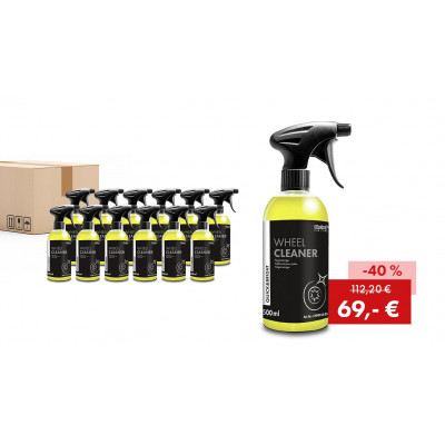 Lot promotionnel Quick&Bright WHEEL CLEANER, gel nettoyant pour jantes : 12 flacons de 500 ml