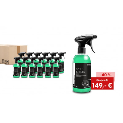 Pack promotionnel Quick&Bright SPEED SHIELD, vitrification en spray : 12 bouteilles de 500 ml