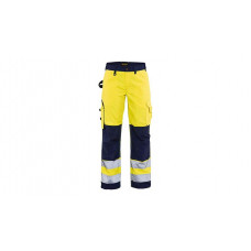 Pantalon de service High Vis pour femme sans poches à outils 7155, jaune-marine, taille 36 - Similaire à l'illustration