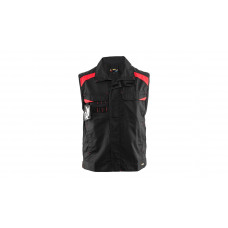 Veste de travail sans manches Industrie 3164, noir/rouge, taille S - Similaire à l'illustration
