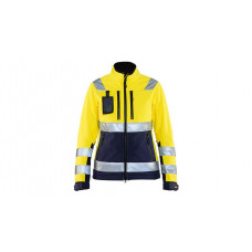 Veste Softshell High Vis pour femme 4902, jaune/bleu marine, taille XS - Similaire à l'illustration