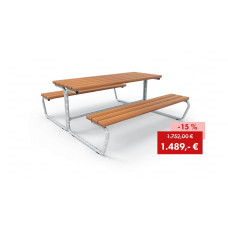 Combinaison siège-table Palma Spektrum, sans dossier, gris anthracite - Similaire à l'illustration