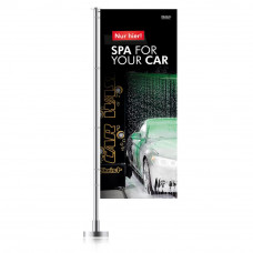 Bannière « SPA FOR YOUR CAR » motif 2, 120 x 300 cm – allemand - Similaire à l'illustration