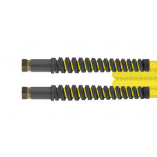 Tuyau haute pression, 3,50 m, jaune, cône d'étanchéité, filetage intérieur, (DKR), 1/4