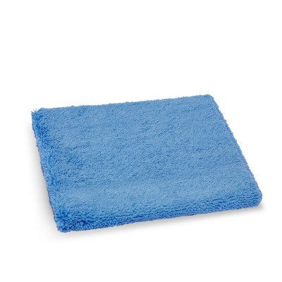 Chiffon à poussière et de polissage QUICK&BRIGHT bleu, roulé, 40 x 40 cm, emballé individuellement (unité de vente = 24 pièces)