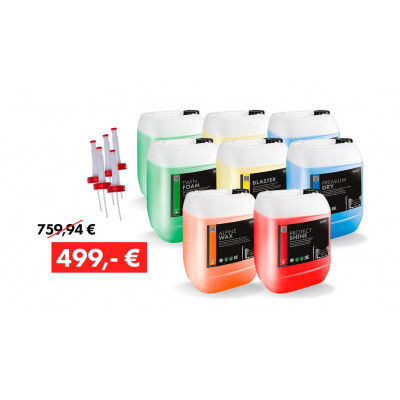 Pack promotionnel produit chimique pour portique de lavage station d'essence automne 2024