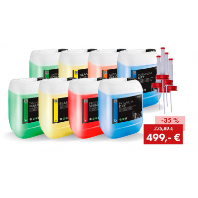 Pack promotionnel de produits chimiques pour portique de lavage, station-service, automne 2025