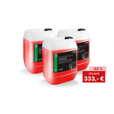 Pack promotionnel WINTERFUN FOAM 2026 : 3 bidons de 25 kg