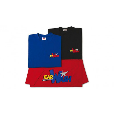 T-shirt col rond Car Wash, bleu roi, taille L
