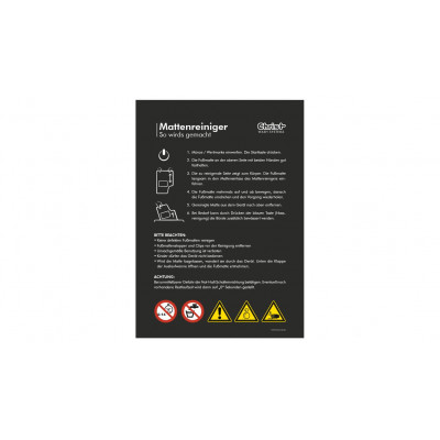 Panneau CAR-MAT « Consignes d'utilisation » (Black Line) DIN A3 - DE