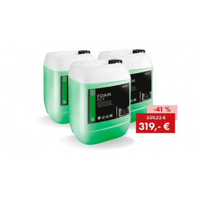 Pack promotionnel FOAM REX 2025 : 3 bidons de 25 kg