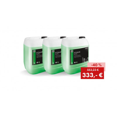 Pack promotionnel FOAM REX : 3 bidons de 25 kg