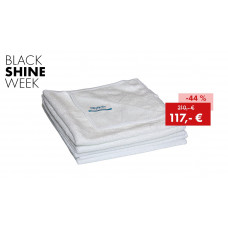 Pack promotionnel chiffon microfibre Quick&Bright blanc 2023 : 200 pièces - Similaire à l'illustration