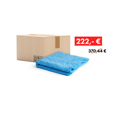 Chiffon à poussière et de polissage à poils longs QUICK&BRIGHT 2 en 1, bleu, 38 x 38 cm : 200 pièces