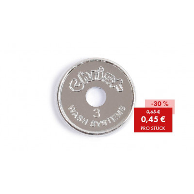 Jetons Christ n° 3, 26 mm, estampé avec trou